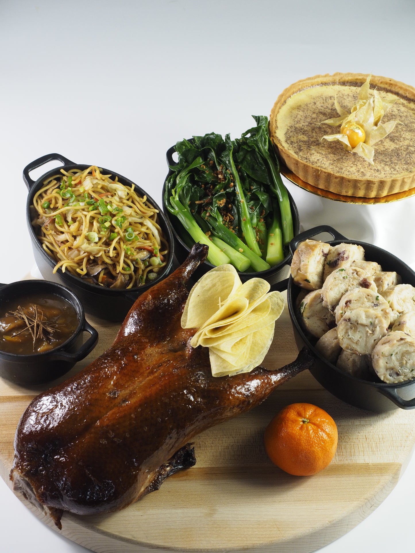 Whole Barbequed Christmas Duck