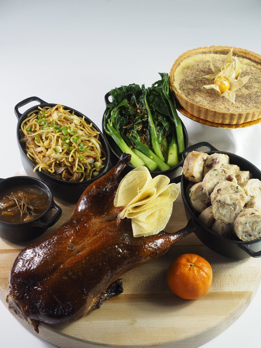 Whole Barbequed Christmas Duck